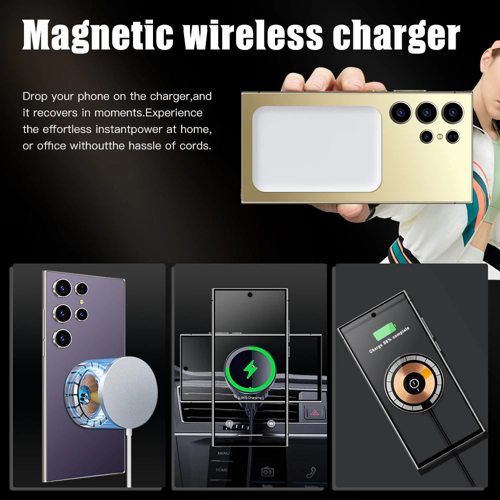 2025 NOUVEAU S26 Ultra téléphones portables Smartphone d'origine 5G double SIM Android 14 téléphone portable Snapdragon 8 gen 3 téléphones mobiles intelligents