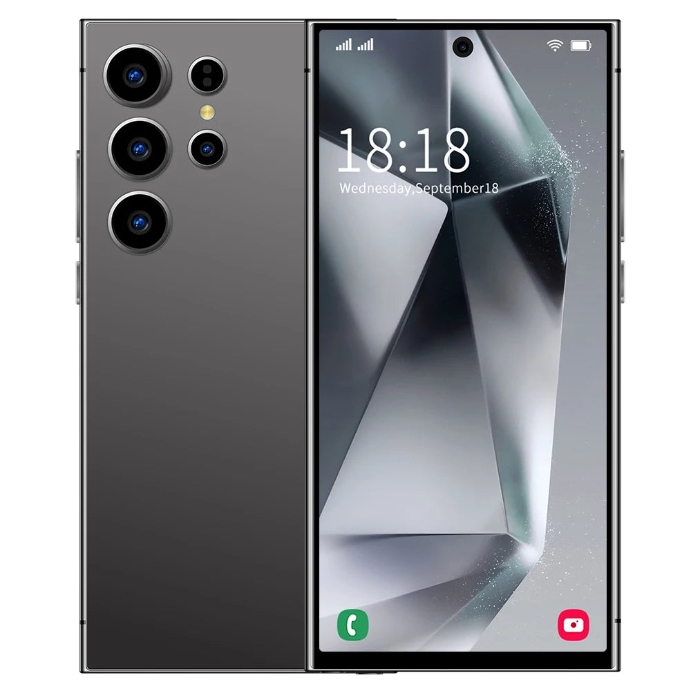 2025 NOUVEAU S26 Ultra téléphones portables Smartphone d'origine 5G double SIM Android 14 téléphone portable Snapdragon 8 gen 3 téléphones mobiles intelligents