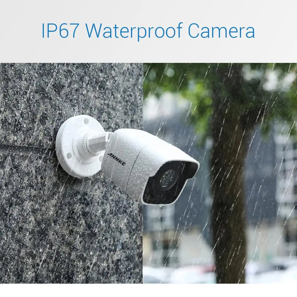 ANNKE — Système de sécurité H265 + 5mp Lite, ultra HD, 8 canaux, vidéosurveillance DVR pour l'extérieur, caméra à vision nocturne EXIR 5 mp, équipement