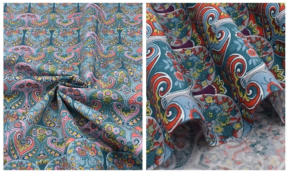 Tissu en coton sergé imprimé de dessin animé jungle, bricolage couture matelassage maison Textiles matériel pour bébé et enfants literie, chemise, robe