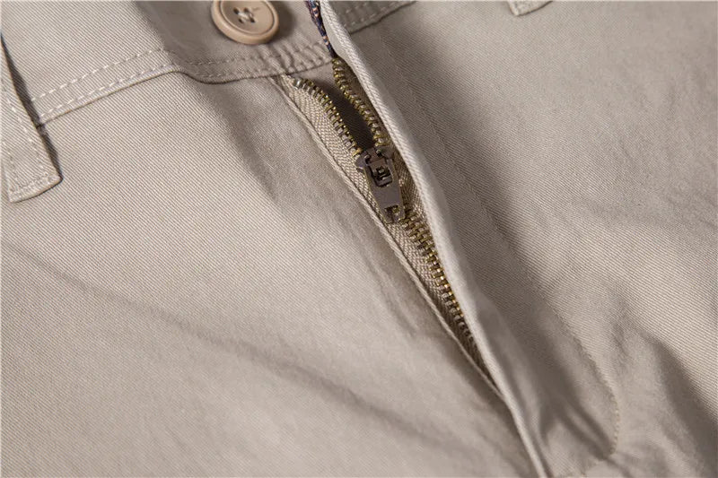 AIOPESON coton décontracté Hommes Pantalons Couleur unie Coupe ajustée Pantalons pour hommes Nouveau Printemps Automne Haute qualité Pantalons d'affaires classiques pour hommes