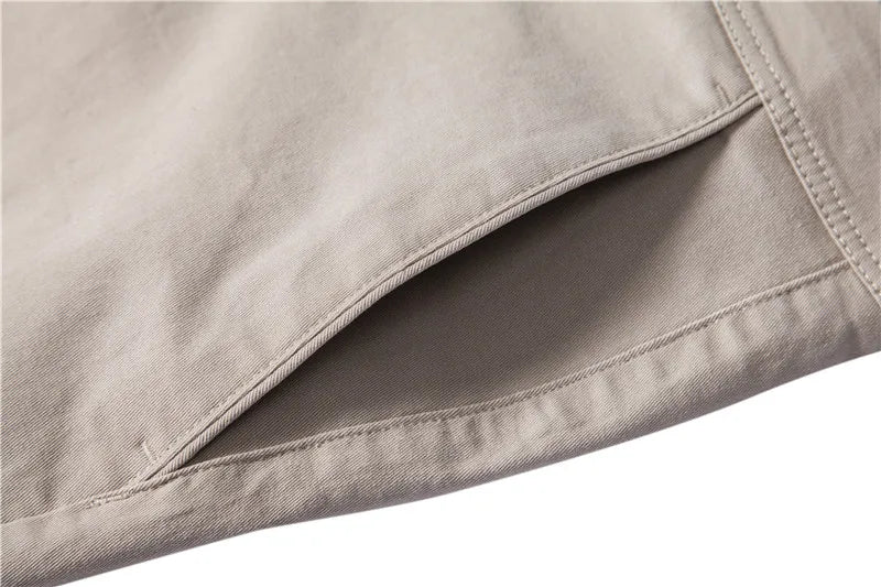 AIOPESON coton décontracté Hommes Pantalons Couleur unie Coupe ajustée Pantalons pour hommes Nouveau Printemps Automne Haute qualité Pantalons d'affaires classiques pour hommes