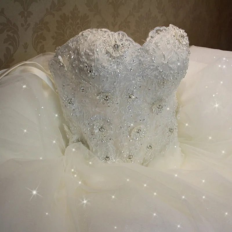 Haute qualité élégant luxe dentelle robe De mariée Vintage pansement grande taille robes De bal Vestido De Noiva personnalisé
