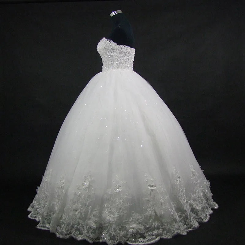 Haute qualité élégant luxe dentelle robe De mariée Vintage pansement grande taille robes De bal Vestido De Noiva personnalisé