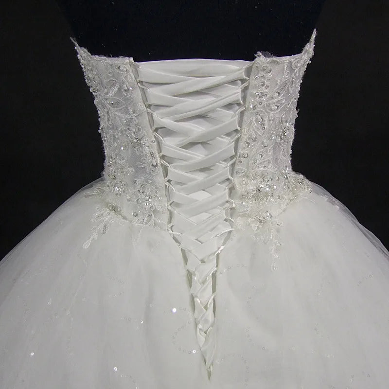 Haute qualité élégant luxe dentelle robe De mariée Vintage pansement grande taille robes De bal Vestido De Noiva personnalisé