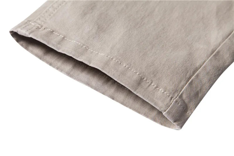 AIOPESON coton décontracté Hommes Pantalons Couleur unie Coupe ajustée Pantalons pour hommes Nouveau Printemps Automne Haute qualité Pantalons d'affaires classiques pour hommes