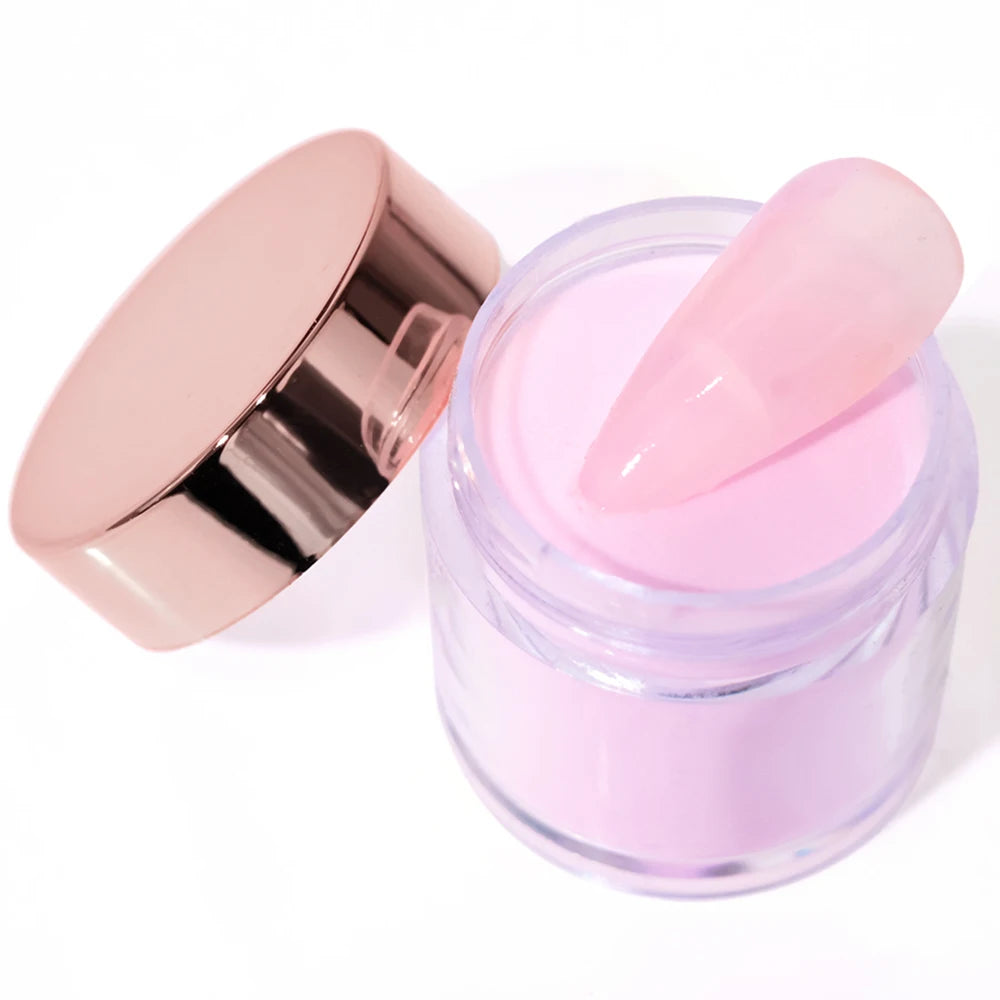 Ensemble de poudre acrylique professionnelle 3 en 1, 12 couleurs, rose chair, 12 pots d'immersion et Extensions d'ongles en acrylique, Structure de poussière, 10g