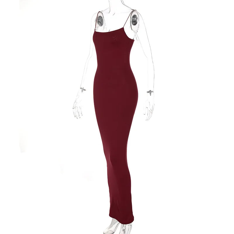 Hawthaw Women Sexy Party Club Evening Streetwear Bodycon Black Long Dress 2024 Summer Clothes Wholesale Items For Business D1758
