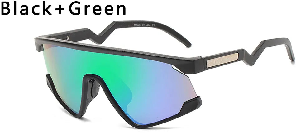 Lunettes de soleil surdimensionnées pour hommes, Design de marque, demi-monture, mode UV400, carrées, accessoires de conduite
