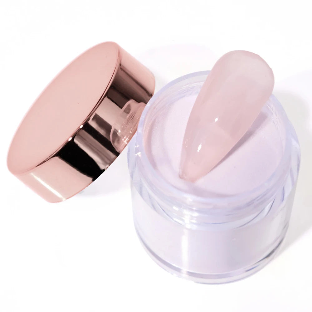 Ensemble de poudre acrylique professionnelle 3 en 1, 12 couleurs, rose chair, 12 pots d'immersion et Extensions d'ongles en acrylique, Structure de poussière, 10g