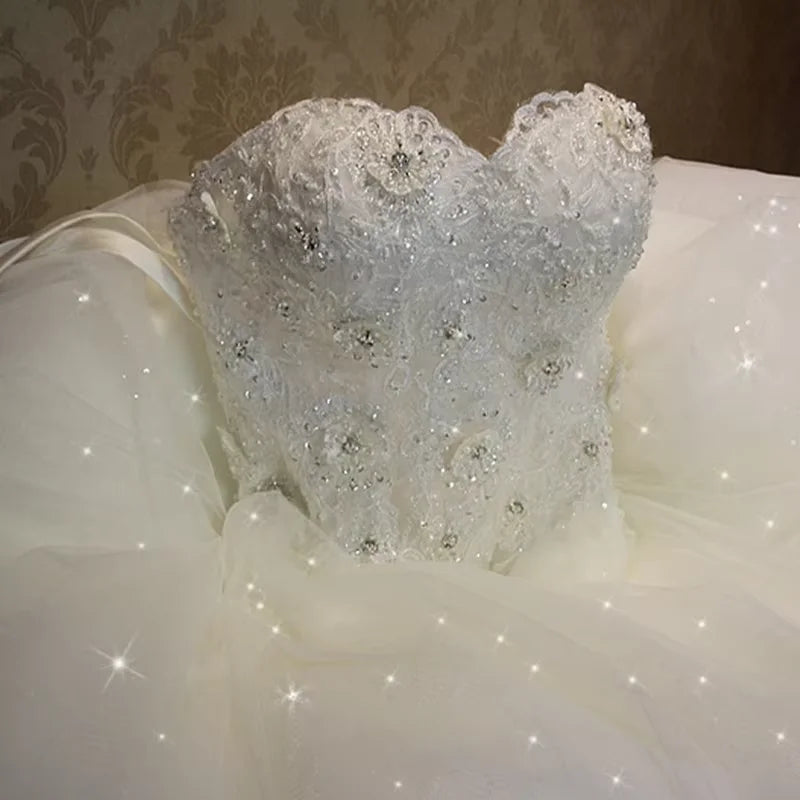 Haute qualité élégant luxe dentelle robe De mariée Vintage pansement grande taille robes De bal Vestido De Noiva personnalisé