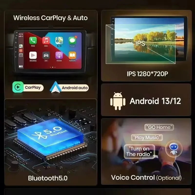 Junsun Android Autoradio Autoradio pour Renault Clio 3 2005-2014 systèmes intelligents de voiture pour Apple sans fil Carplay Auto France