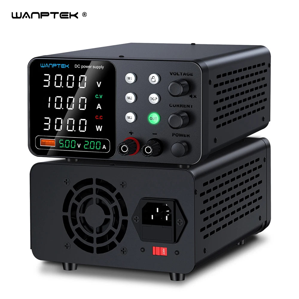Wanptek-Alimentation CC de laboratoire réglable, banc de mémoire de réglage d'impression, source d'alimentation, anodisation en métal, 30V, 10A, 160V, 120V, 60V, 5A, 3A