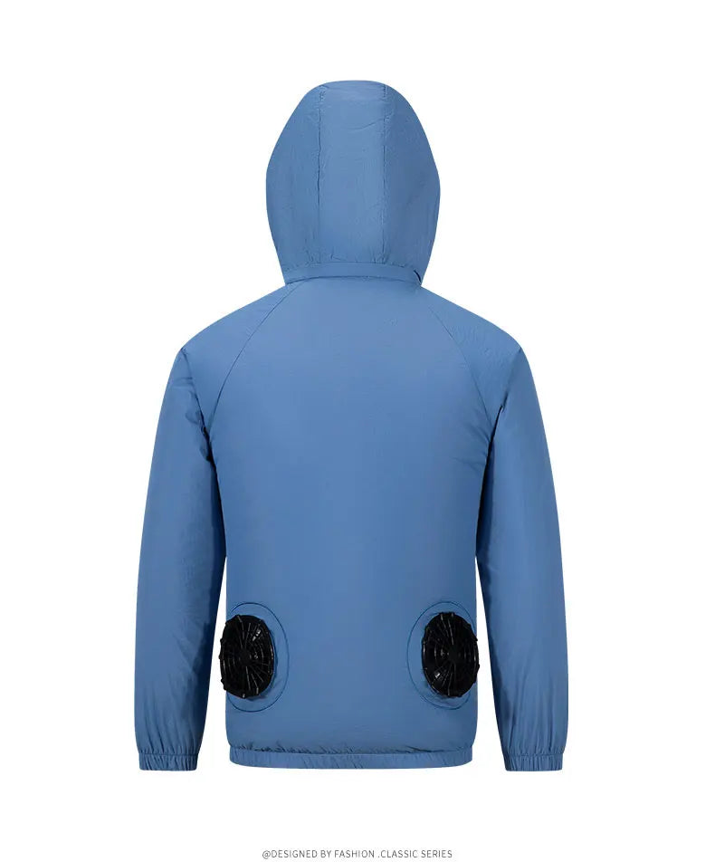 Veste de climatiseur Portable, manteau de refroidissement avec ventilateur USB, travail en plein air, Construction, pêche, chasse, veste de protection solaire légère