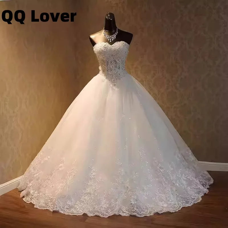 Haute qualité élégant luxe dentelle robe De mariée Vintage pansement grande taille robes De bal Vestido De Noiva personnalisé