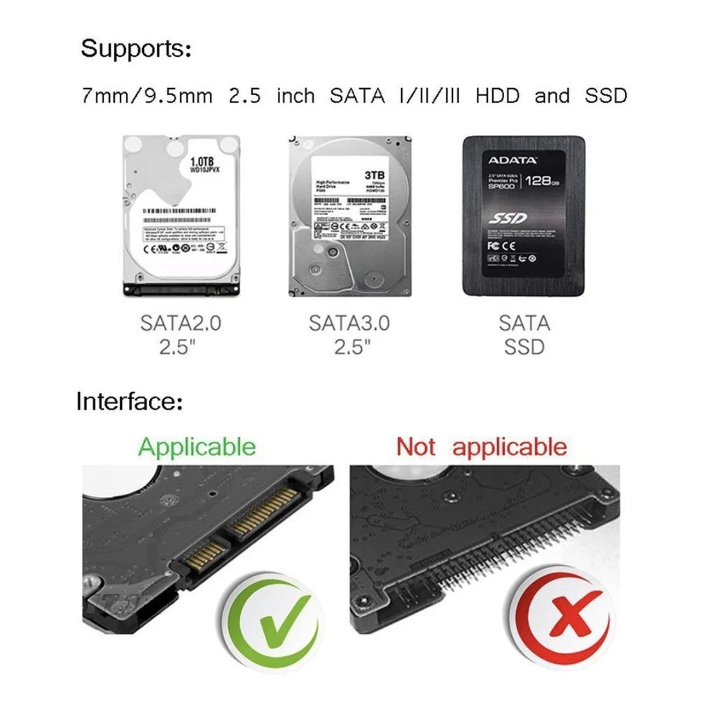 ALFA Case Hd Externo 2.5 Notebook Usb 3.0 Ps4 Xbox One Pc 6gbps