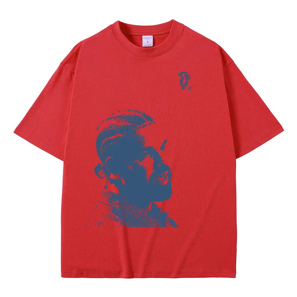 Vintage rappeur Drake Portrait graphique t-shirt hommes mode Hip Hop manches courtes 100% coton surdimensionné T-Shirts Streetwear unisexe