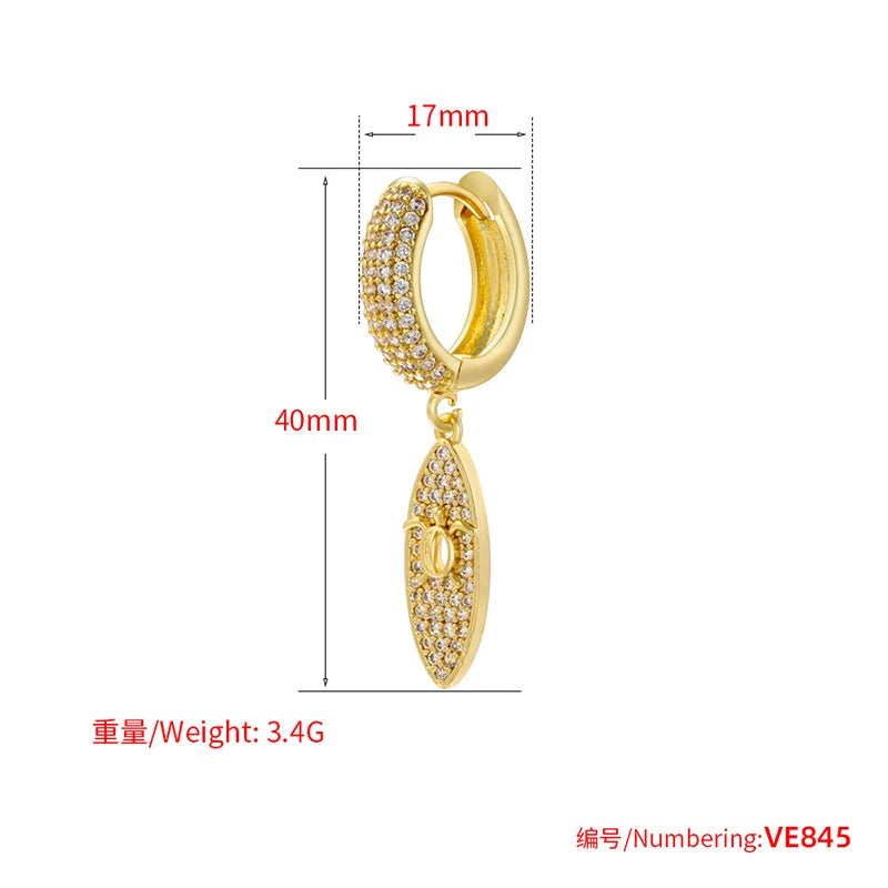 ZHUKOU-Boucles d'oreilles Pearl Coussins Hoop pour femmes, Boucles d'oreilles Huggie Cubic Zirconia, Boucles d'oreilles Sweet Bow Dstress, 4 lignes, Vente en gros, VE846