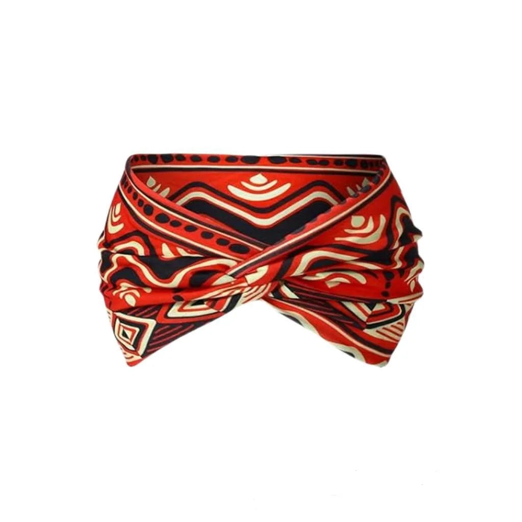 Élargissement bandeau de sport de yoga bohème haute résistance bandeau de style africain