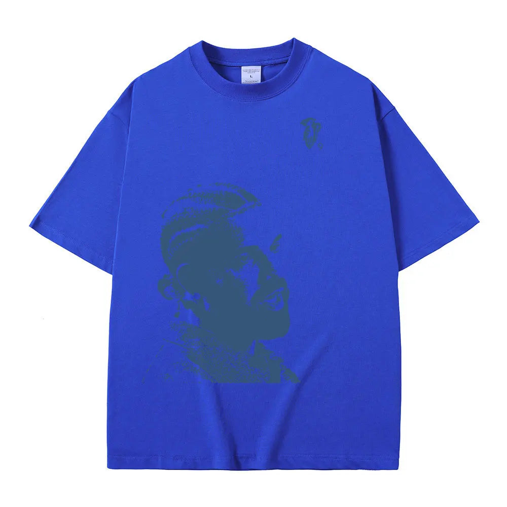 Vintage rappeur Drake Portrait graphique t-shirt hommes mode Hip Hop manches courtes 100% coton surdimensionné T-Shirts Streetwear unisexe