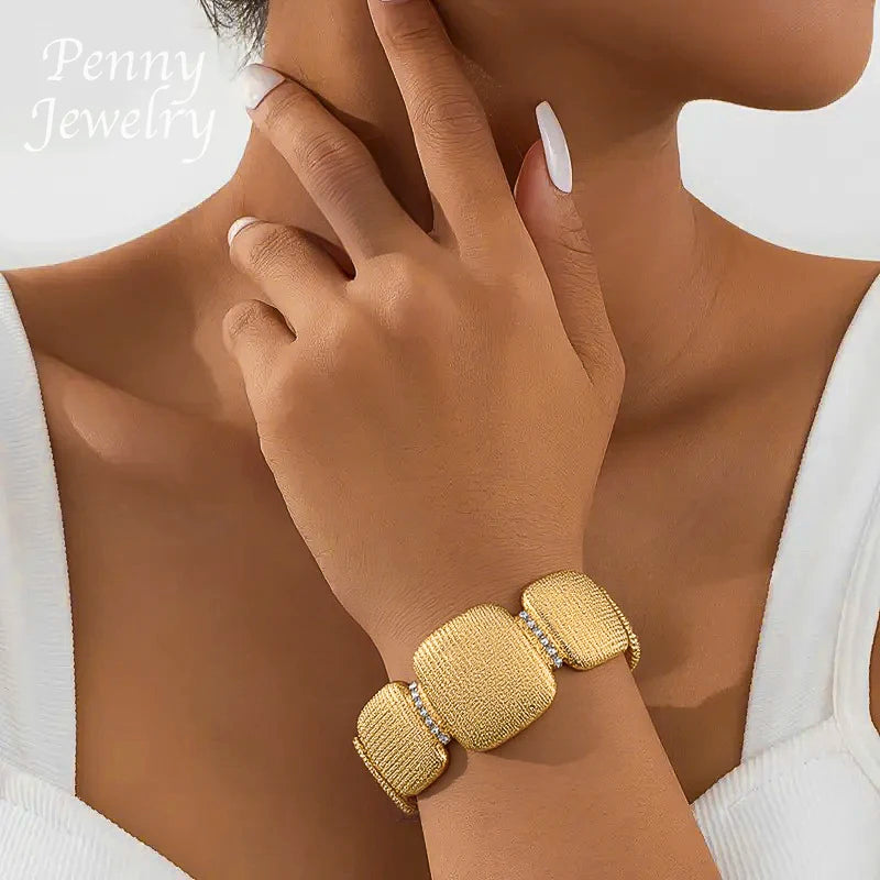Ensemble de bijoux ronds italiens épais plaqués or de dubaï, collier ras du cou, boucles d'oreilles pendantes, Bracelet, bague, cadeau de fête de mariage de mariée africaine