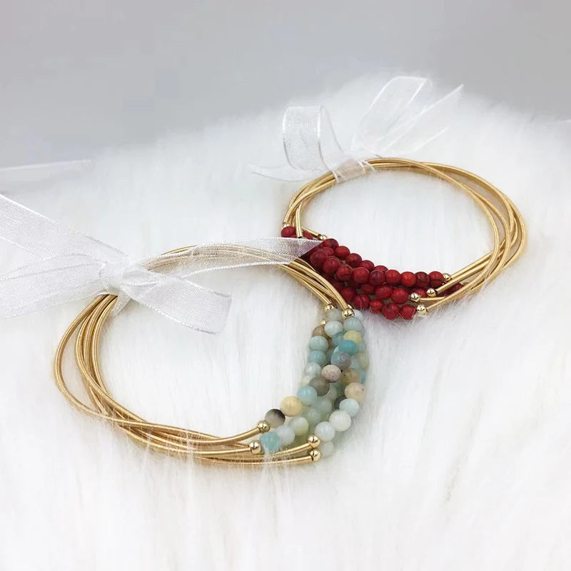 Bracelets colorés pour femmes, style doux et charmant, bijoux de créateurs élégants, bon pour les fêtes