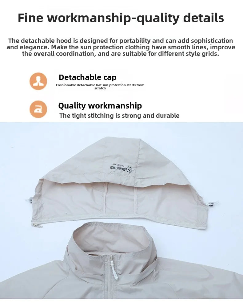 Vêtements de Protection solaire pour hommes, nouvelle veste coupe-vent décontractée, solide, fermeture éclair, respirant, résistant aux UV, manteaux de peau à séchage rapide, 2025