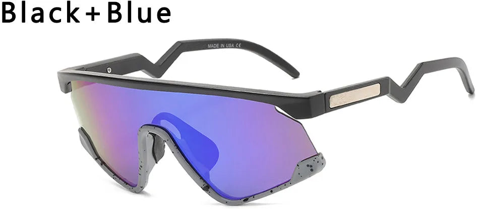 Lunettes de soleil surdimensionnées pour hommes, Design de marque, demi-monture, mode UV400, carrées, accessoires de conduite
