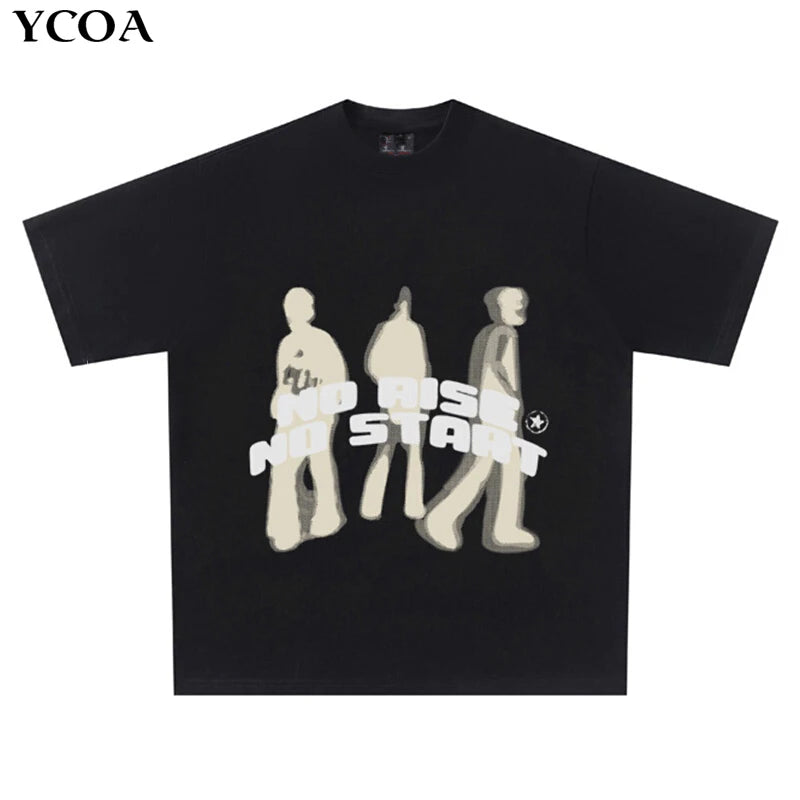 T-Shirt surdimensionné pour hommes, Hip Hop, séchage rapide, Vintage des années 90, Streetwear, Anime Harajuku, mode, haut à manches courtes, vêtements gothiques