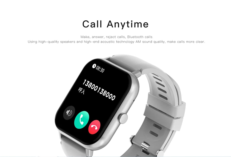 LIGE-Montre intelligente de sport étanche pour hommes et femmes, appel Bluetooth, assistant vocal, Huawei, Xiaomi, Android, iOS, 100 +