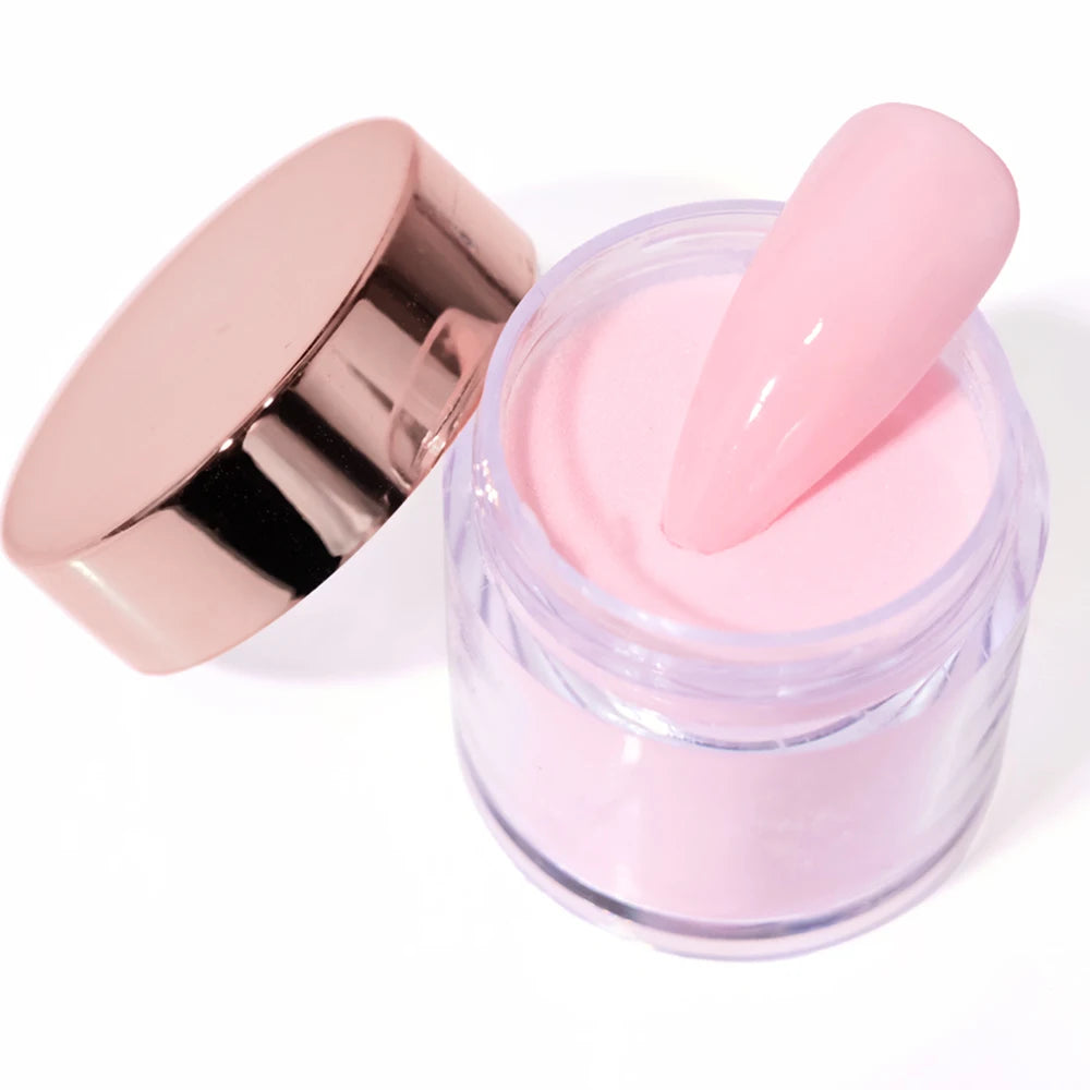 Ensemble de poudre acrylique professionnelle 3 en 1, 12 couleurs, rose chair, 12 pots d'immersion et Extensions d'ongles en acrylique, Structure de poussière, 10g