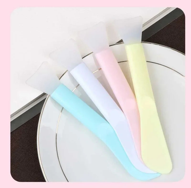Brosse de maquillage à Double tête souple, brosse pour masque Facial en Silicone, Film de boue, maquillage de beauté, bricolage, brosse pour masque Facial, outils de maquillage