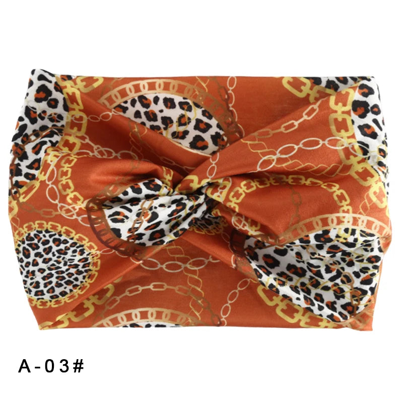 Bandeau élastique large imprimé Pilates Yoga course cyclisme bandeau Turban maquillage cerceau de cheveux maquillage bandeau pour femmes fille