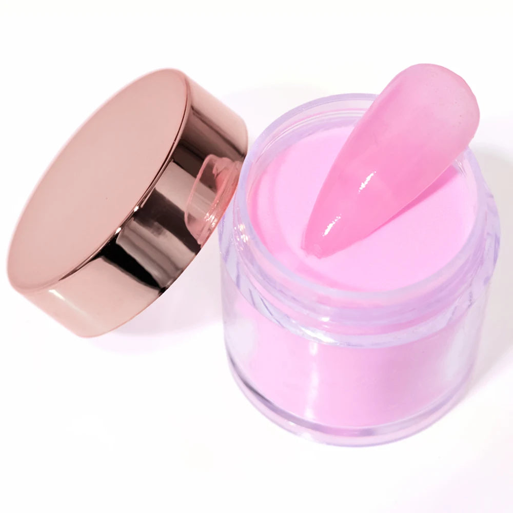 Ensemble de poudre acrylique professionnelle 3 en 1, 12 couleurs, rose chair, 12 pots d'immersion et Extensions d'ongles en acrylique, Structure de poussière, 10g
