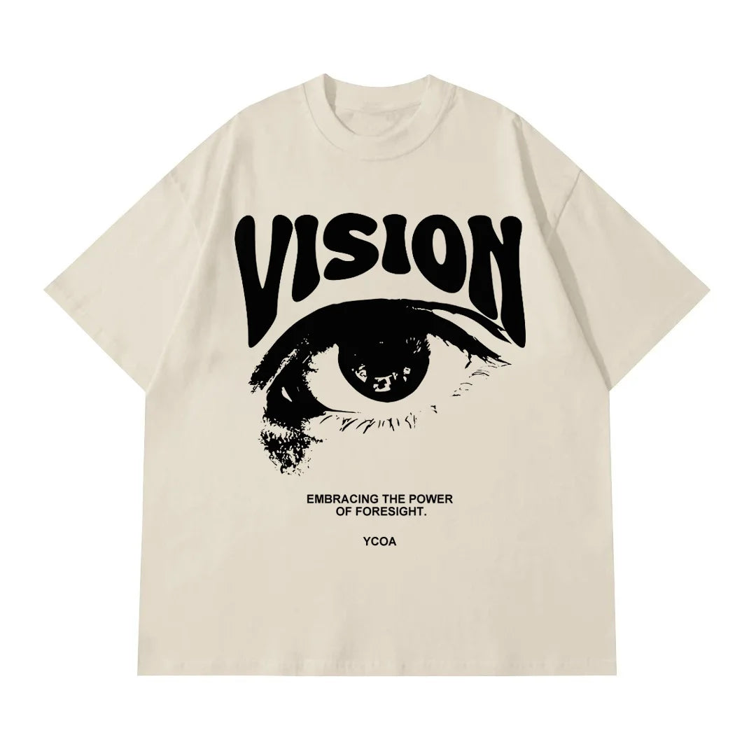 T-Shirt homme surdimensionné 100% coton oeil graphique coréen été Y2k hauts t-shirts Streetwear Harajuku manches courtes vêtements esthétiques