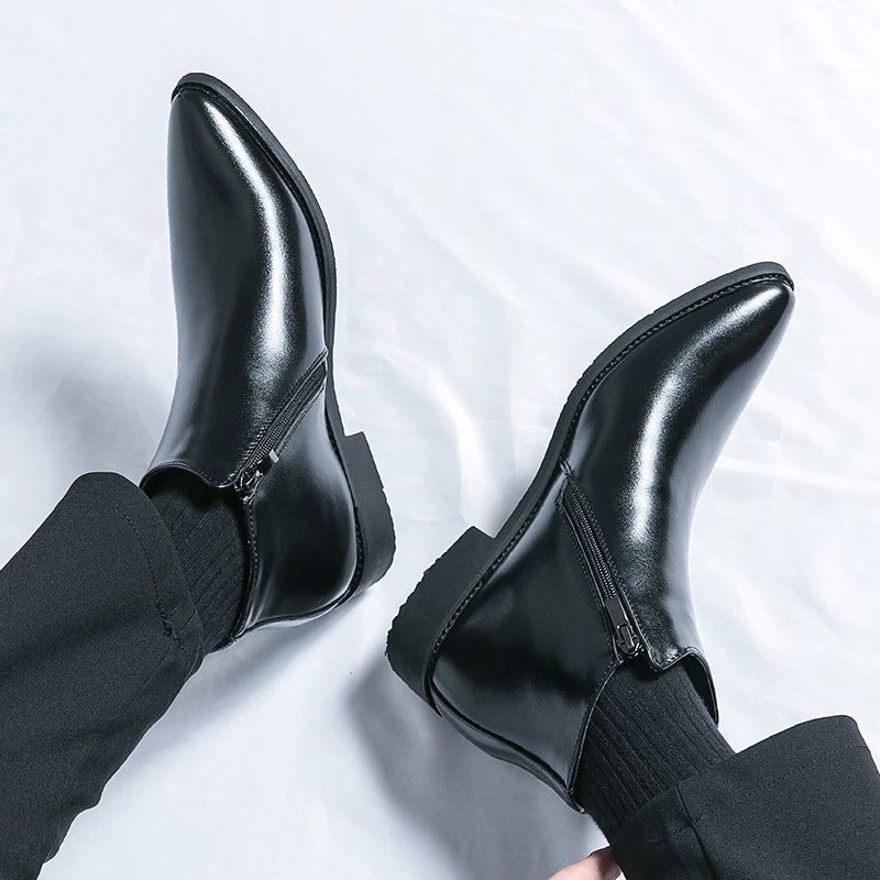 Bottines élégantes pour hommes, style britannique, version britannique et coréenne, chinois, européen, américain