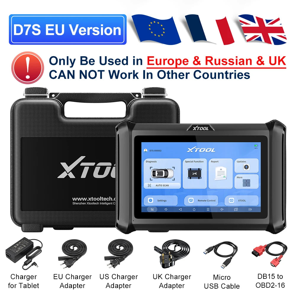 XTOadvocate-Scanner bidirectionnel pour tous les systèmes de voiture, outils de diagnostic, codage ECU, plus de 39 réinitialisations, EAU automobile, CANineau DOIP intégré, D7S