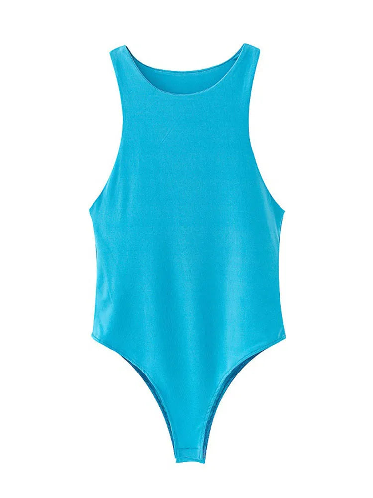 Été solide sexy moulante femmes body femme 4 couleur vert mince body décontracté chic dame club court combishorts femme