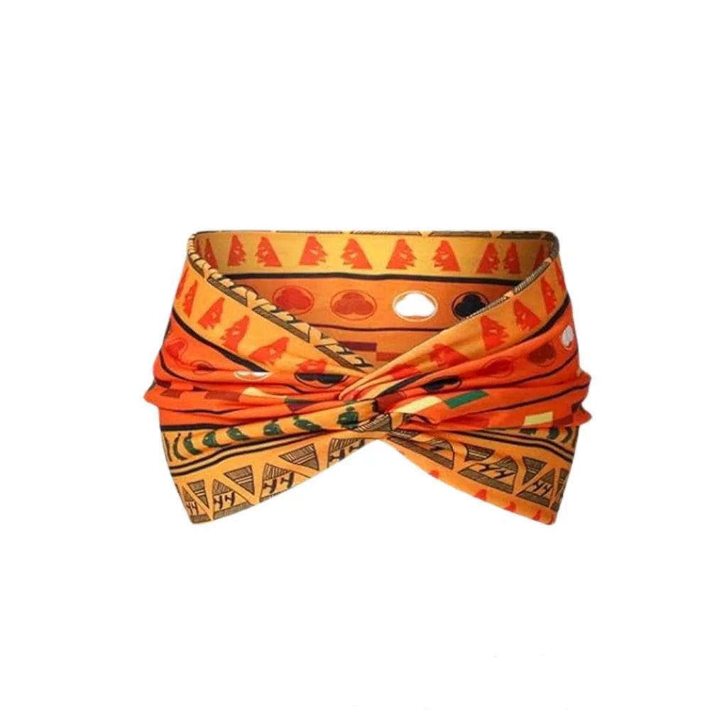 Élargissement bandeau de sport de yoga bohème haute résistance bandeau de style africain