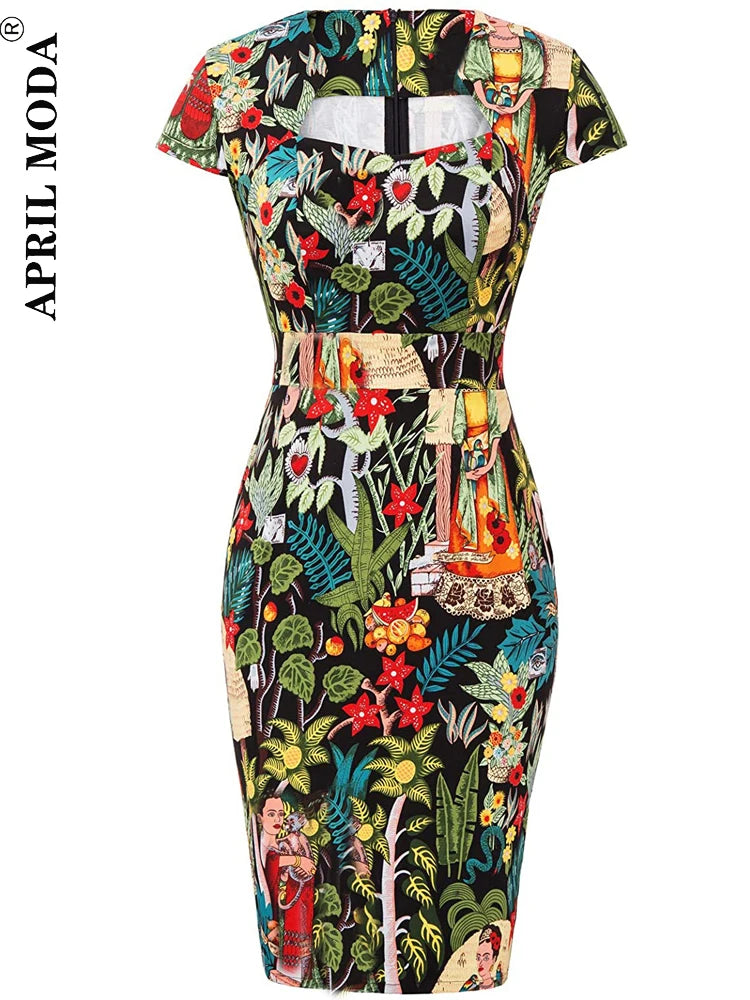 Une pièce rétro bureau moulante femmes robe fourreau porter au travail affaires robes Plaid imprimé angleterre Style 60s robes de pansement