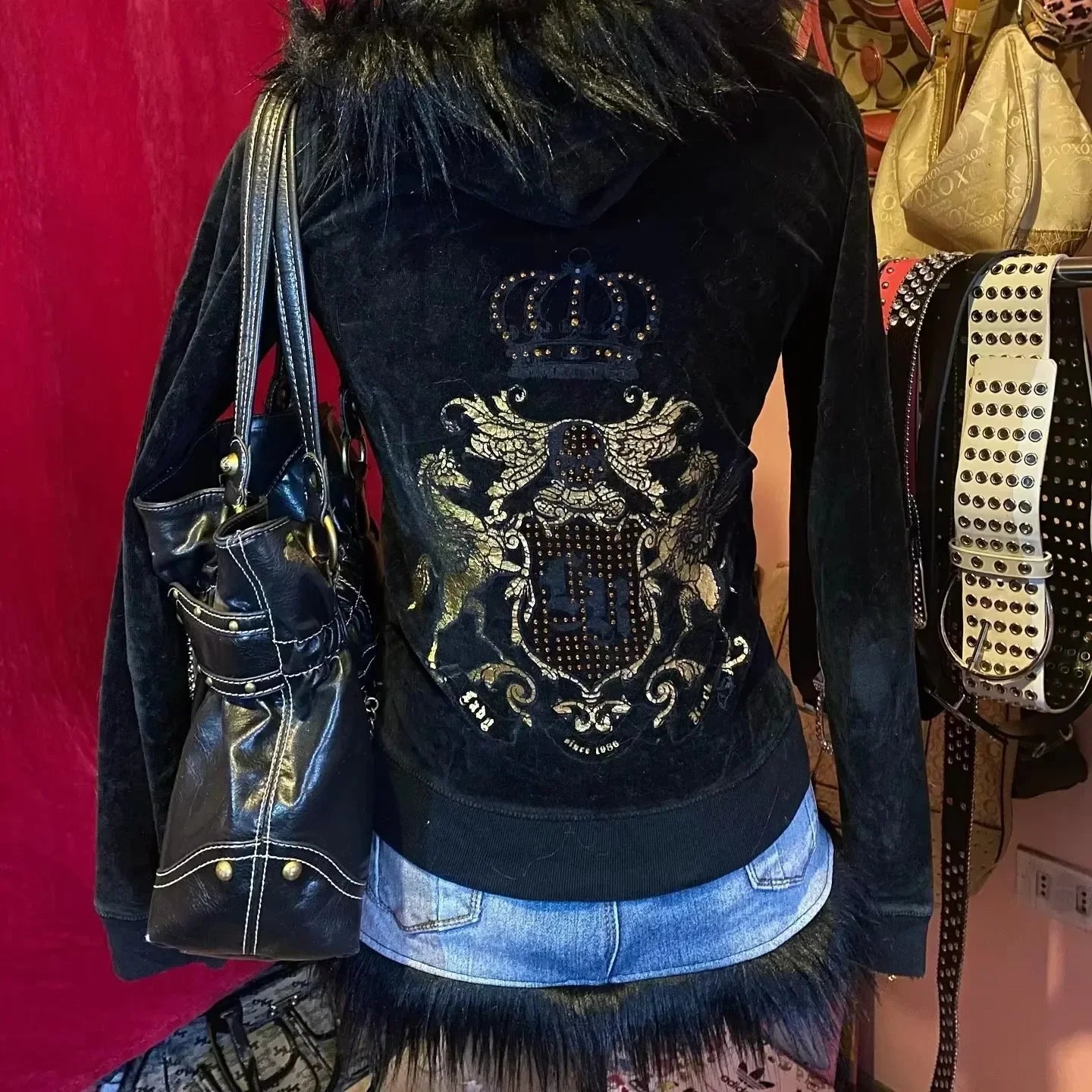 Veste à capuche Vintage décontractée avec fermeture éclair, en coton, chaude, à la mode pour femmes, vêtements Y2k, lettre brodée, sweat-shirt surdimensionné