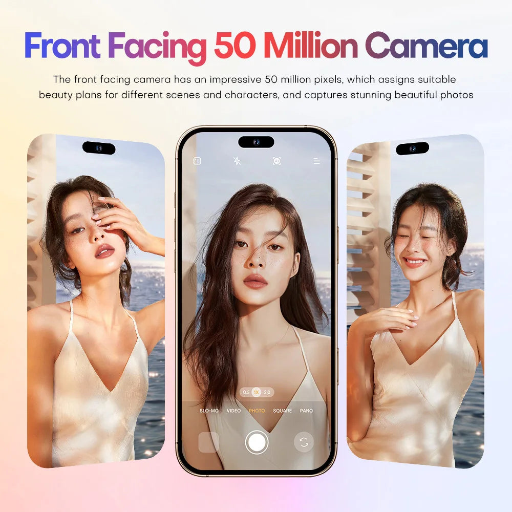 2025 nouveau smartphone i16promax phare 6.5 pouces 16 + 1 to 5g clé d'appareil photo empreinte digitale casque Bluetooth peut être acheté séparément