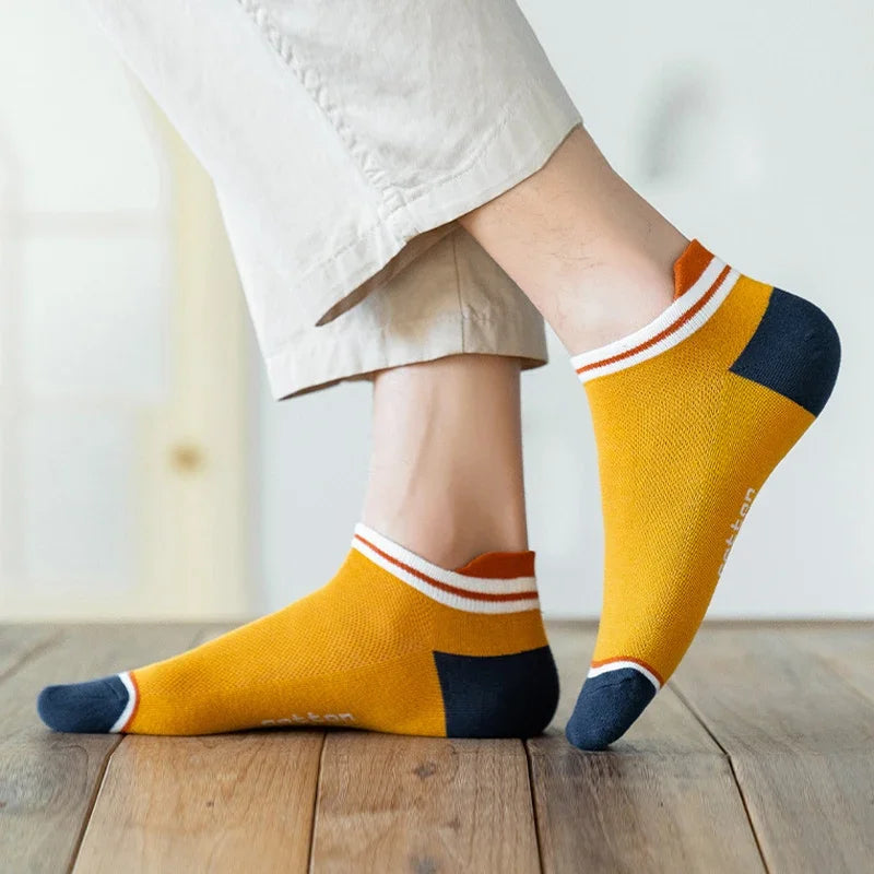 3 paires/lot hommes cheville coton chaussettes courtes mode respirant Couples confortable drôle couleur correspondant décontracté rue grande taille