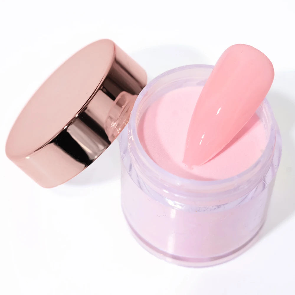 Ensemble de poudre acrylique professionnelle 3 en 1, 12 couleurs, rose chair, 12 pots d'immersion et Extensions d'ongles en acrylique, Structure de poussière, 10g