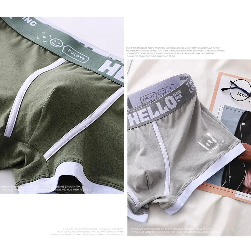Hommes culottes coton BoxerShorts sous-vêtements pour hommes boxeurs pour hommes respirant U convexe mâle caleçon Sexy grande taille cuecas calzoncillos