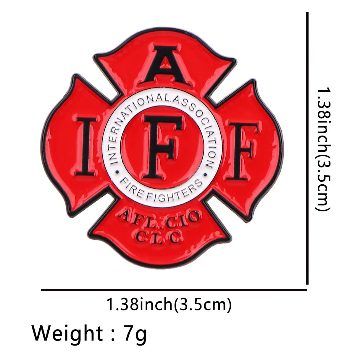 Firefighter Gift Enamel Pins Red Brooches For Kids Clothing Backpack Lapel Badges Fashion Metal Jewelry Accessories Friends