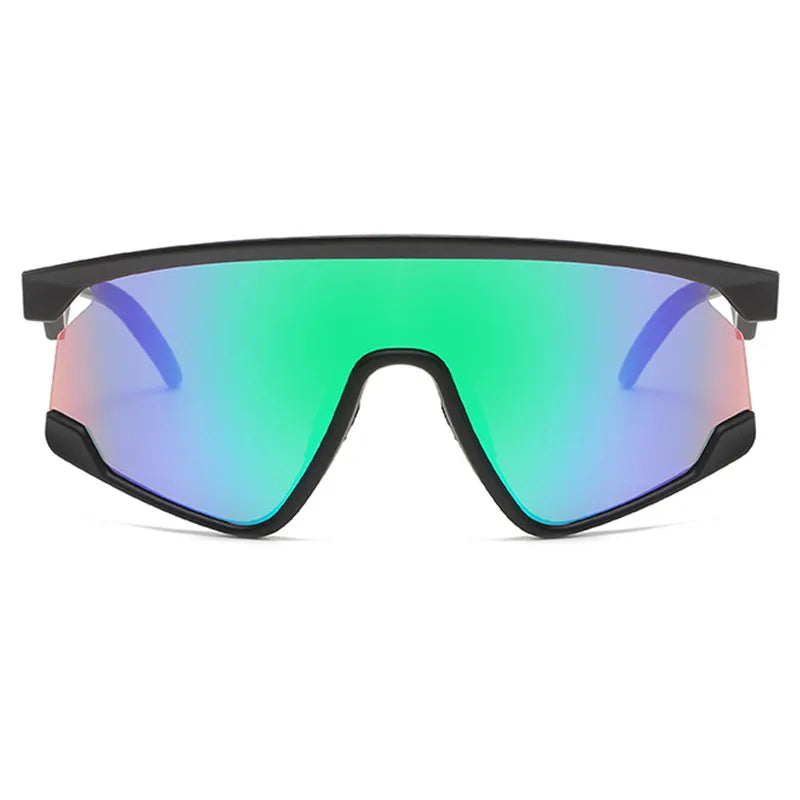 Lunettes de soleil surdimensionnées pour hommes, Design de marque, demi-monture, mode UV400, carrées, accessoires de conduite