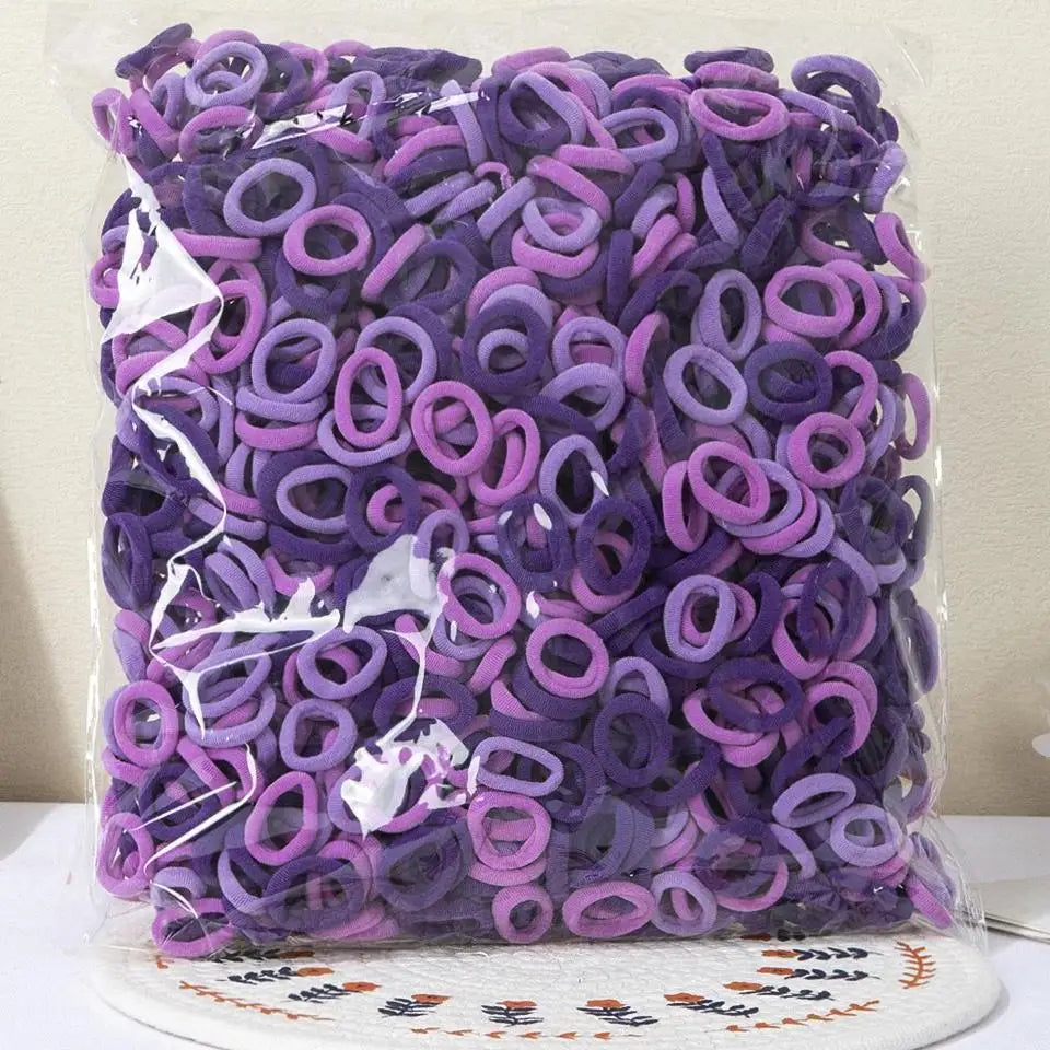 100/300/500 pièces filles bandes de cheveux élastiques enfants queue de cheval tenir cheveux cravate élastique Scrunchie enfants cheveux accessoires pour femmes