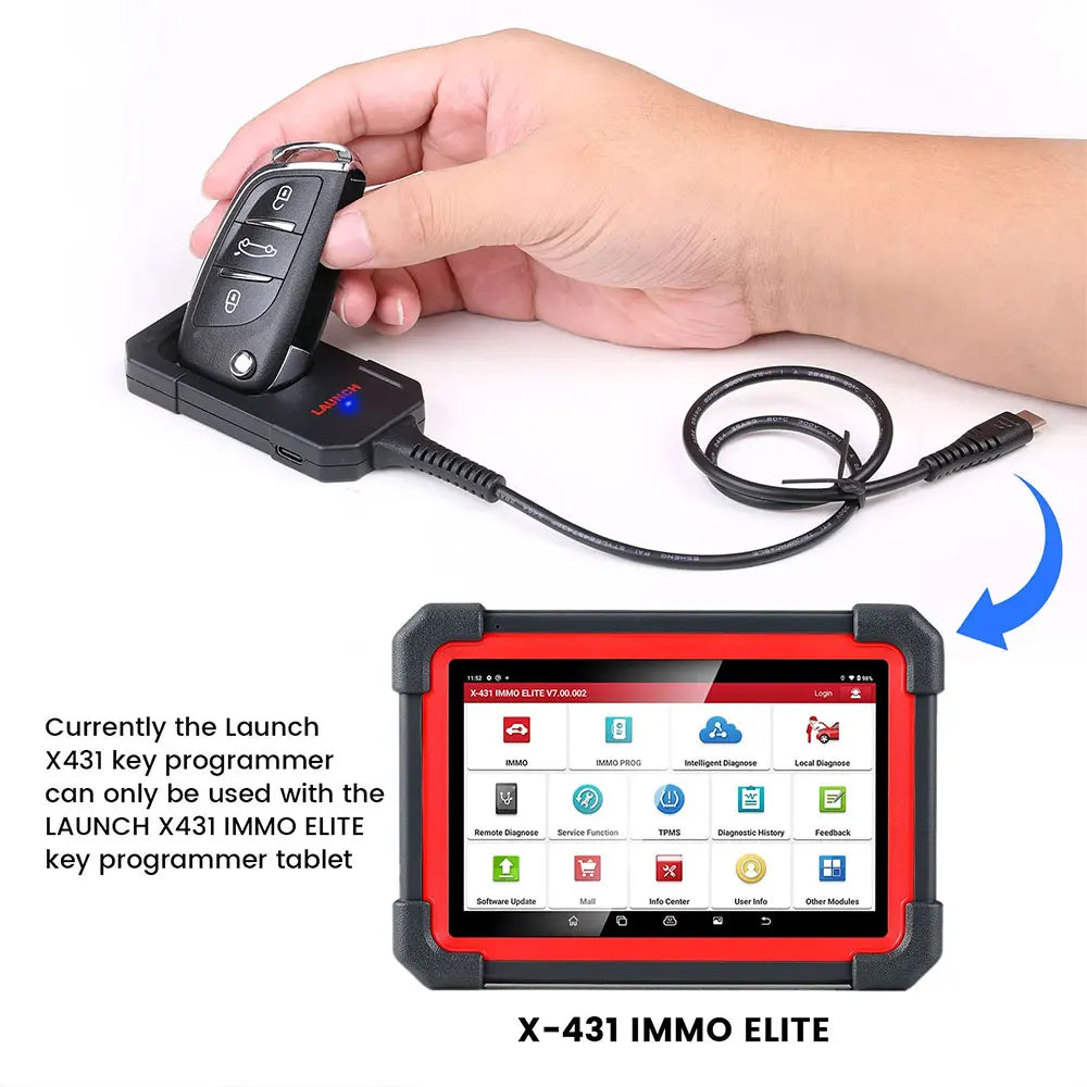 Launch X431 Key Programmer Créateur à distance avec Super puce 4 pièces Clé intelligente à distance universelle Pour X-431 IMMO Elite/IMMO Plus/PAD V tools outils mecanique automobile outils de diagnostic