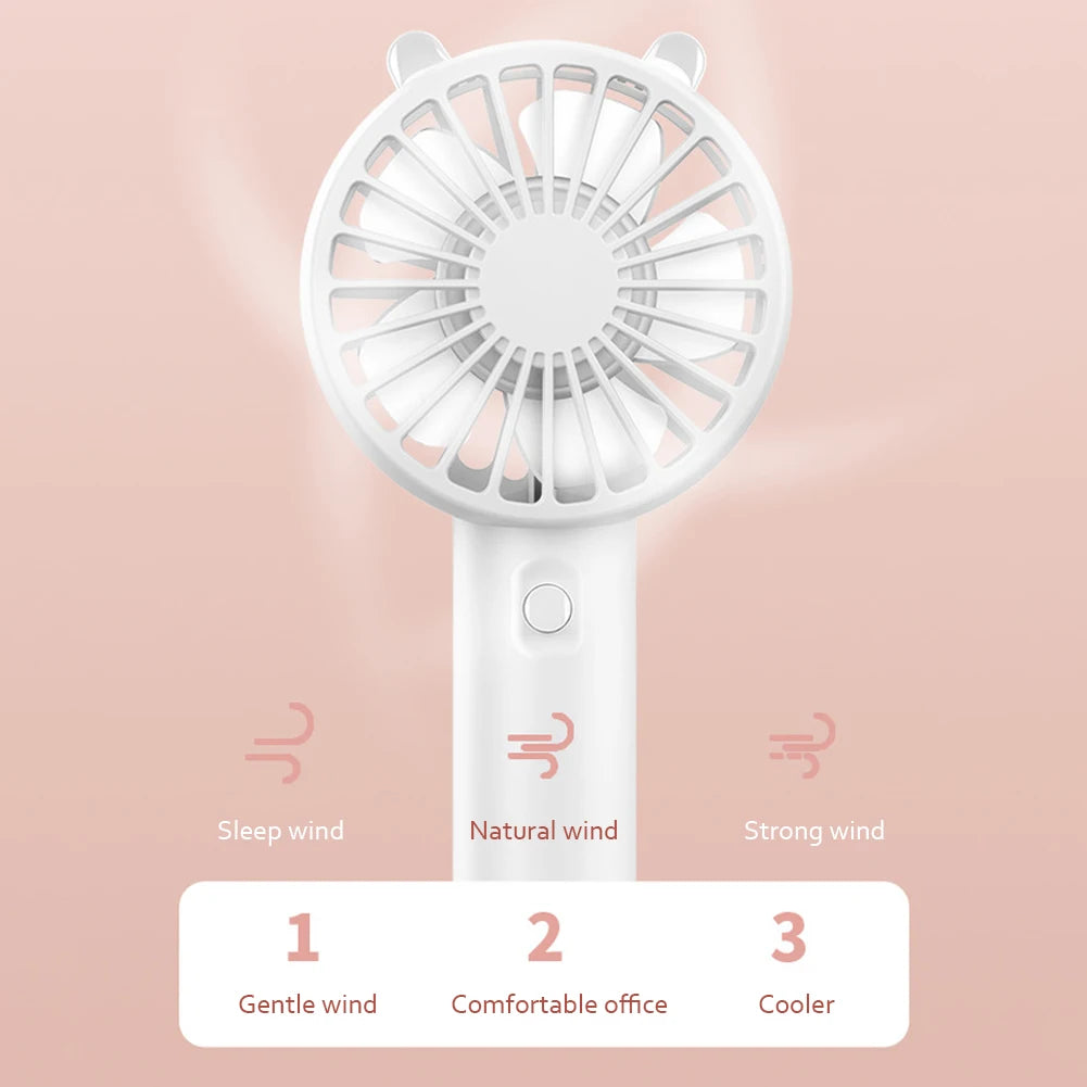 Ventilateur portatif petit ventilateur de refroidissement USB Rechargeable cils muet refroidisseur ventilateur portatif Mini USB Rechargeable bureau